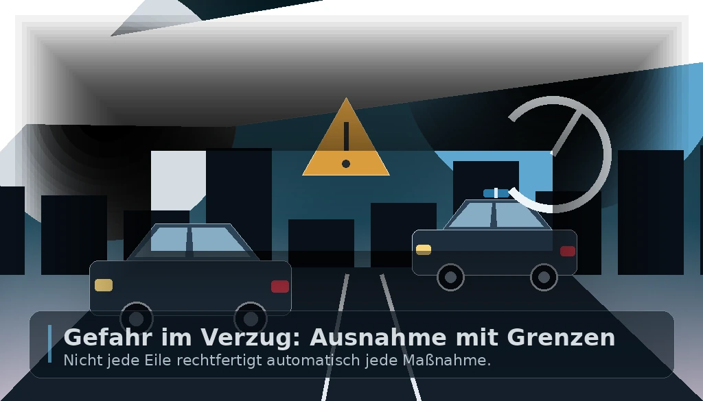 Gefahr im Verzug beim Auto: Wann die Polizei ohne richterlichen Beschluss handeln darf und was Sie 2026 beachten sollten