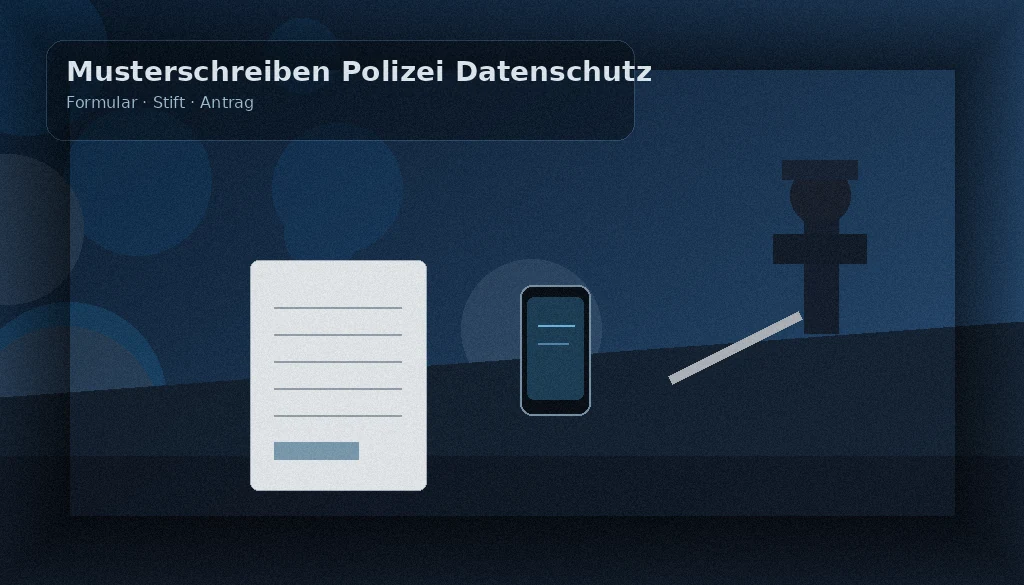 Musterschreiben Polizei Datenschutz: Auskunft, Löschung und Berichtigung beantragen