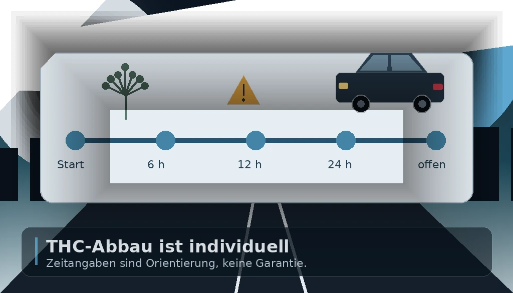 THC-Abbauzeiten und Autofahren 2026: Wann Sie nach Cannabis wieder fahren sollten und warum Rechner nur schätzen